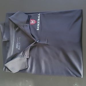 Nike Dri-Fit Harvard basketball polo, short sleeve, xl, black